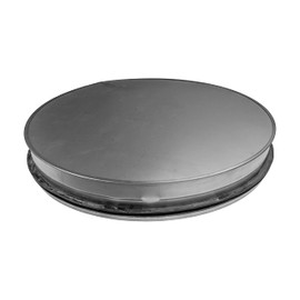 Vent Systems 5" 5" Galvanised Steel End Cap - Duct Diameter - Steel End Cap - Rubber Gasket - Dryer Channel Plug