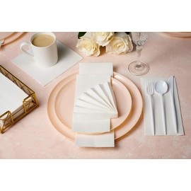 Servilletas de papel para todos los días, paquete de 75 servilletas desechables acolchadas de 12 x 17 pulgadas, 2 capas para bodas, fiestas o eventos, toallas de mano de invitados para baño o cocina