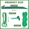 Yinkin 18 Sets Inflatable Stakes Replacement Yard Inflatable Plastic Stakes