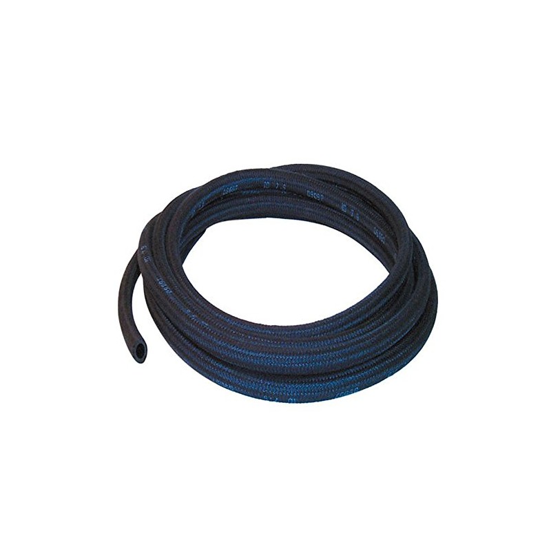 4mm ID Black 6 Metre Cotton Braided Rubber Fuel Line