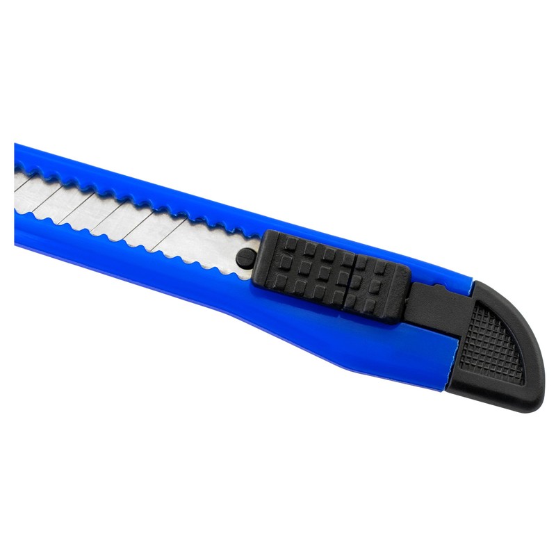 3 Blue Utility Knife Box Cutters Heavy Duty Industrial Strength