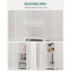 Hzuaneri Bathroom Storage Cabinet, Corner Floor Cabinet with 2 Doors