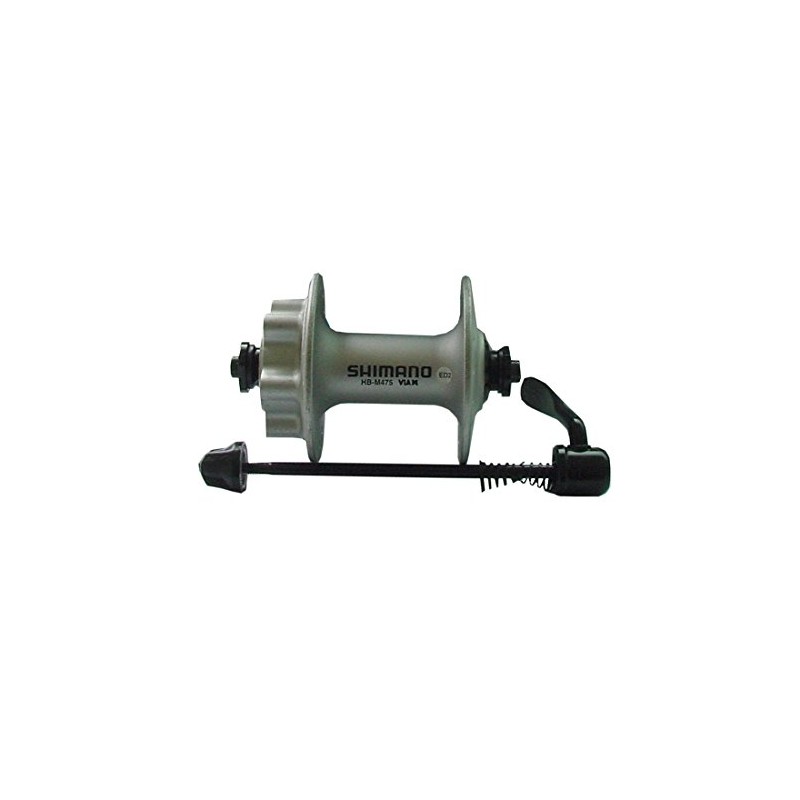 Shimano VR-Nabe HB-M475 Disc 6-Loch, Ausführung:Silber, Size:Lochanzahl: 32