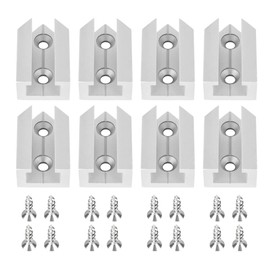 POWERTEC 71415-P2 T-Track Intersection Kit For 3/8" Mitered T Track with Pre-drilled Holes and Mounting Hardware, 2 Sets