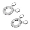 Acxico 2 pcs Kitchen Stainless Cooked Boiled Egg Cutter Scissors