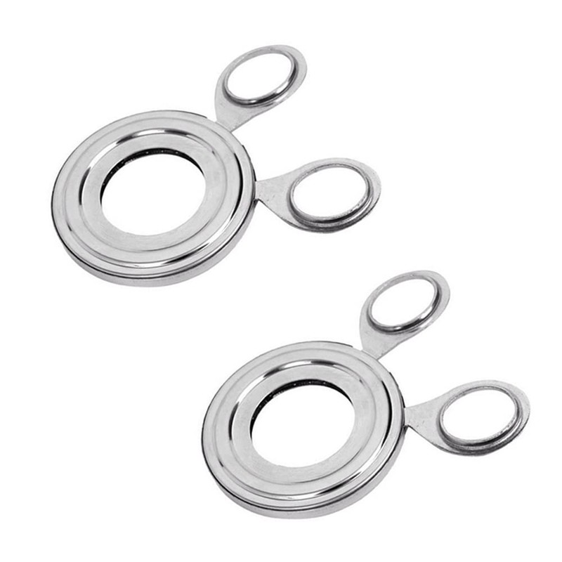 Acxico 2 pcs Kitchen Stainless Cooked Boiled Egg Cutter Scissors