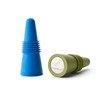 Rabbit Wine and Beverage Bottle Stoppers with Grip Top (Blue,