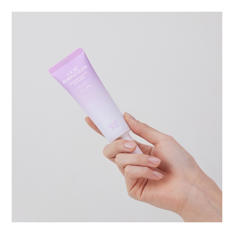 White transparent purple base Lilac moisture tone-up sun cream -