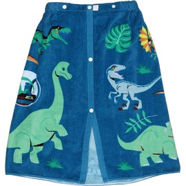 Marushin 49850050000 Wrap Towel, Jurassic World 23.6 inches (60 cm) Length, For Children, Wearable Bath Towel, Wrap Towel, For Girls, Boys
