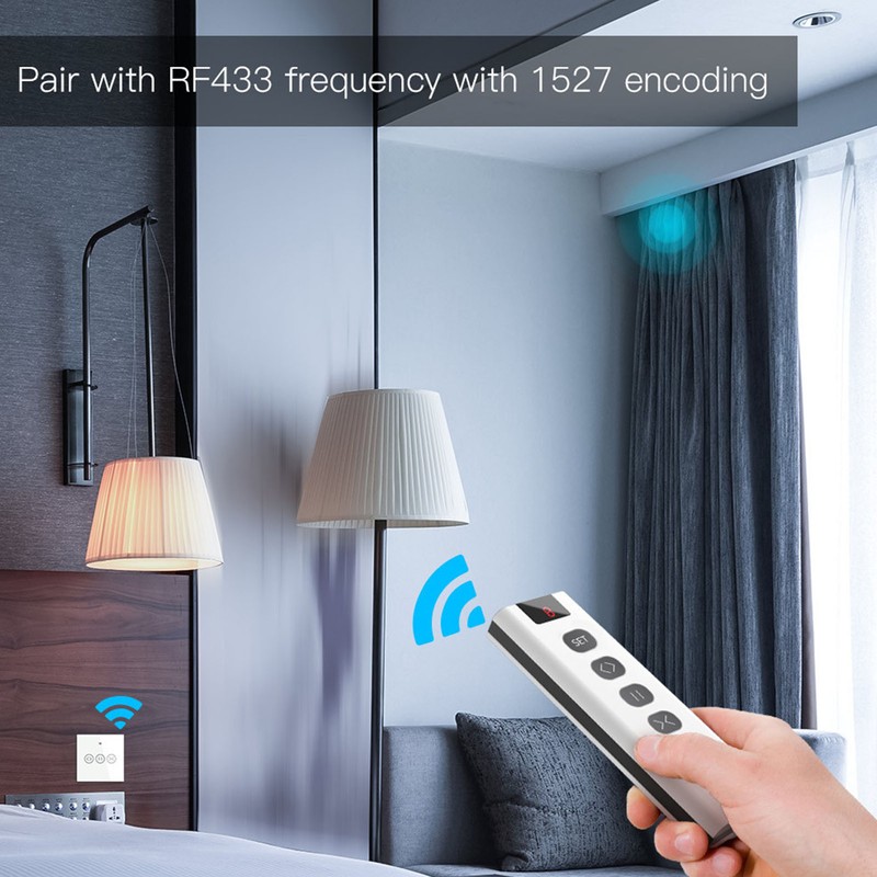 Smart Curtain Remote Controller ABS Automatic Wireless Smart Remote Controller