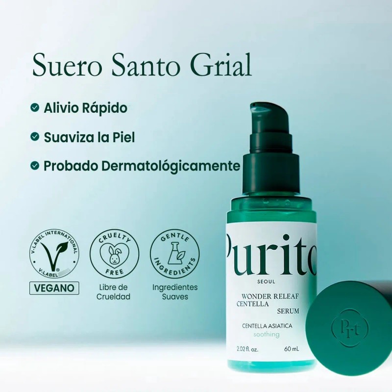 Purito Wonder Releaf Centella Serum Facial 60ml Todo Tipo De