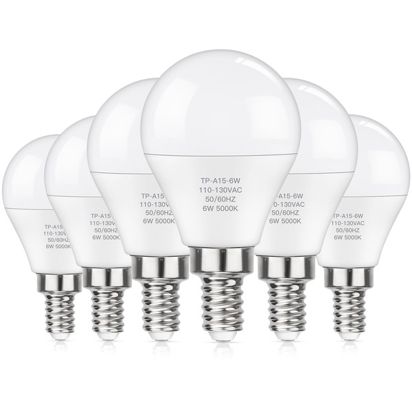 MAXvolador MAXvolador E12 LED 60W Equivalent Daylight White 5000K Ceiling