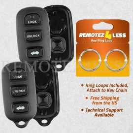 Remotez4less 2 For 1997 1998 1999 Lexus ES300 Remote Shell Case Car Key Fob Cover