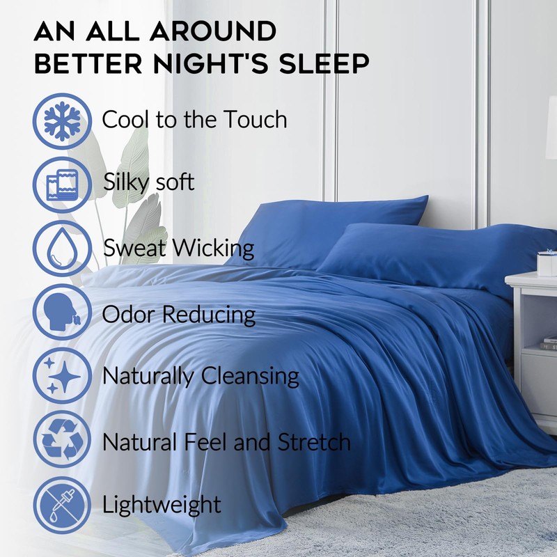 YnM 100 Percent Bamboo Pillowcase 2 Pack, King XL (50cmx100cm),