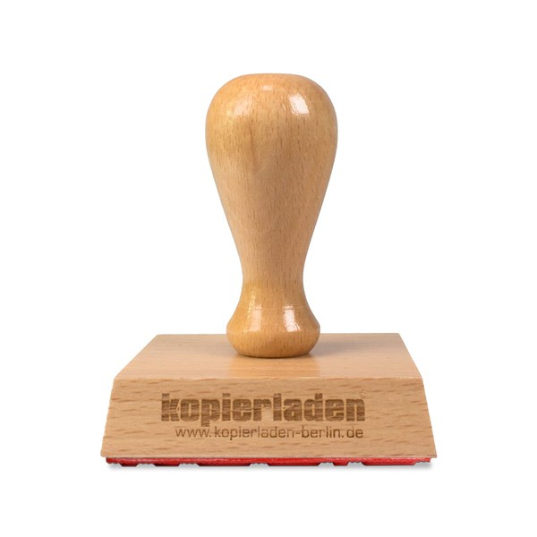 Personalised Wooden Stamp 60 mm with Your Own Logo and