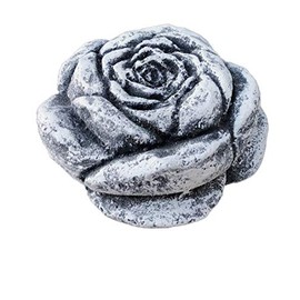 stoneandstyle Stone Blossom, Solid Cast Stone, Frost and Weatherproof