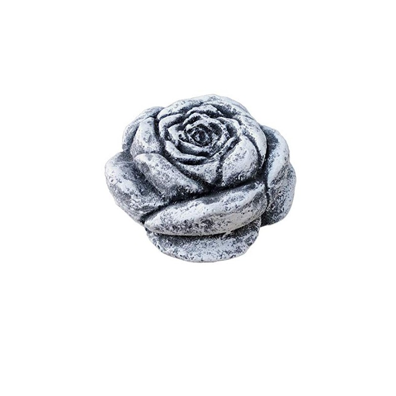 stoneandstyle Stone Blossom, Solid Cast Stone, Frost and Weatherproof