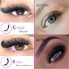 10Pairs 3d Russian, D Curl Lash Strips, 15mm Wispy Fake