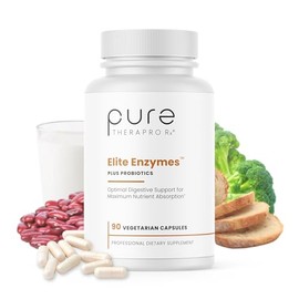 Pure Therapro Rx Pure Therapro Rx Elite Enzymes Extra Strength Digestive Enzymes Supplement for Women & Men, 90 Vegan Capsules