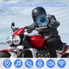 Casco de Motocicleta con Cancelación de Ruido, Auriculares con Asistente