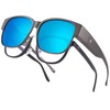 BIRCEN Polarized Fit Over Sunglasses: Wear Over Glasses Sunglasses Wrap