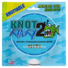 Aquateko NT02615 100-Pound Knot 2 Kinky Nickel-Titanium Leader Wire