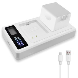 WAVYPO [3500mAh 1-Pack A-1 Batteries with LCD Charger for Arlo Pro, Pro 2 Battery Compatible with Arlo VMC4030 VMC4030P VMS4230 VMS4430 VMS4530 VMS4430P VMS4530P-100NAR Camera VMA4400 A-1 Battery