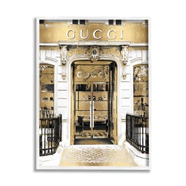 Stupell Industries Downtown Glam Designer Fashion Accessories Shop Architecture, Design by Madeline Blake