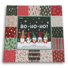 Christmas Gnomes ''Bo-Ho-Ho'' Paper Stack Pack - 6 x 6 Inches