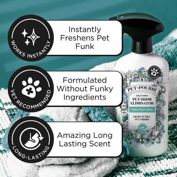 Pet~Pourri “Pawsitively Fresh” Pet Odor Eliminator Bundle – 4pc Set