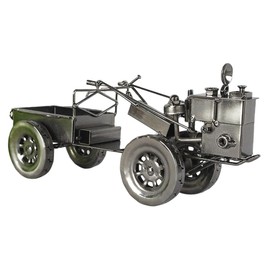 CORHAD Vintage Tractor Model for Home Decoration Rustic Iron Craft Photo Prop Retro Style Desk Adornment for Parties and Birthdays