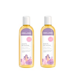 MOM to MOM Kit 2 Aceite de Ducha para limpiar e hidratar la Piel en todo el Embarazo