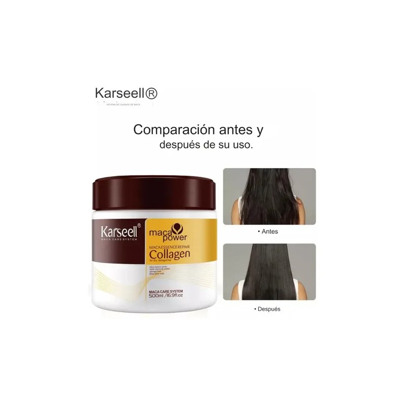 2 Pack Karseell Tratamiento Capilar Colágeno Restauración