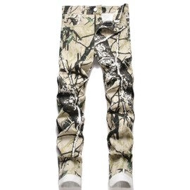TMMMT Men's Fashion Camouflage Slim Jeans Pants(38,8824 Camouflage)