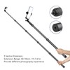 155cm Handheld Monopod with 1/4in Thread 5 Section Extension Selfie