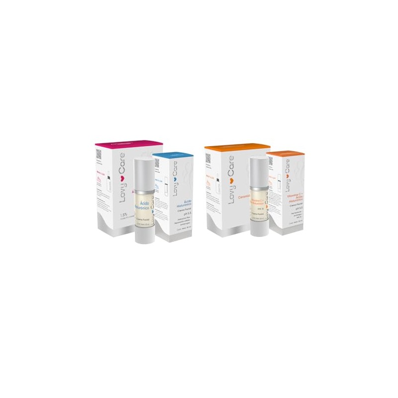 Lovy Care Pack de 2 Serums y 2 Cremas, Serum