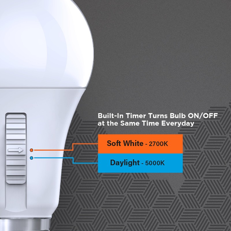 Feit Electric LED Color Selectable Timer Intellibulb - A19 with