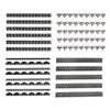 New8Beauty Nail Art Stickers Decals Series 11B (30-Pack) - Black