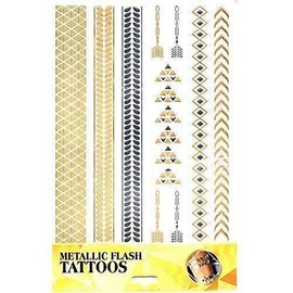 Tattoo Sticker Skin Tattoo Body Tattoo Disposable Tattoo Metallic Designs Motif / Colour: Motif 11
