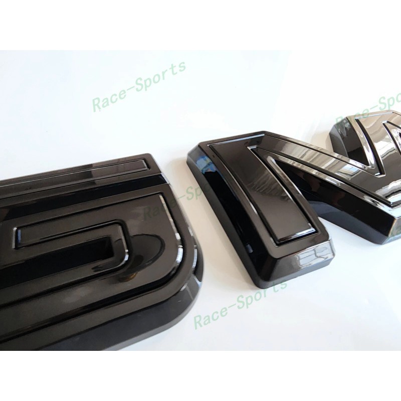Auto GMC OVERLAY Front Rear Gloss Black GMC Emblem 2019+
