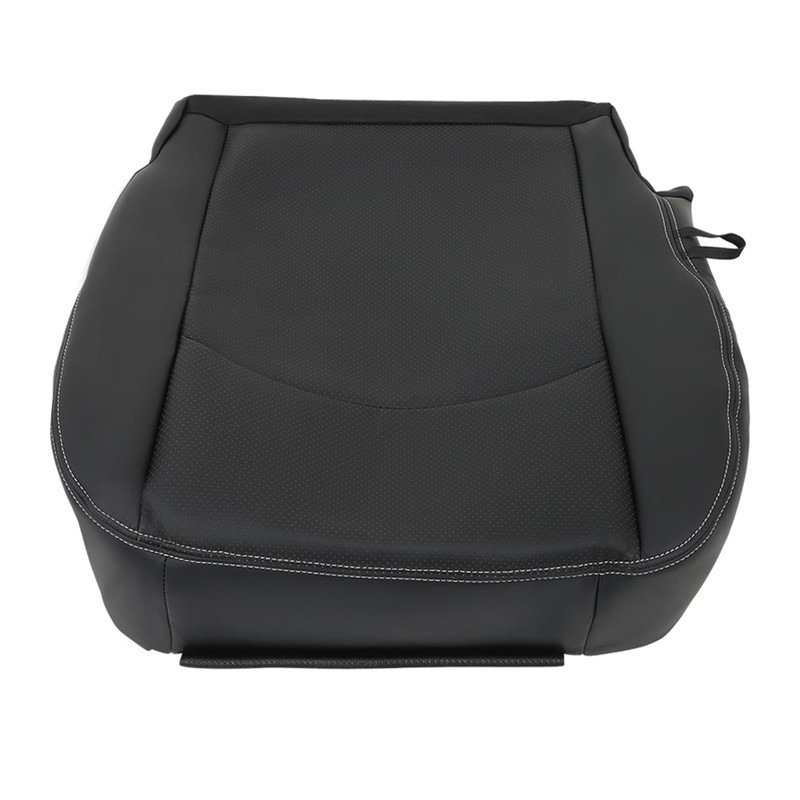 SEBLAFF Seat Cover Passenger Side Bottom Black Leather Replacement for