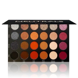 Ccolor- Cosmeticss - Paleta de sombras de ojos de 24 colores neutros, mate, brillante y metálico. Acabado brillante, muy pigmentado.                  