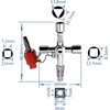DODODIY Multi-Functional Spanner Key 4 Ways Utility Key Triangle Cabinet