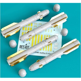 Reskit RS35-0029 - 1/35 AGM-114K Hellfire II Missiles (4 pcs), Scale Model kit