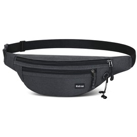 Waterproof Bumbags Running Belt Ligthweight Running Pouch Waist Packs Breathale Cycling Bum Bag Hiking Travel Dog wolking Waist Bag for Women Men Ladies Boys (Darkgrey)