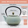 SECHUDO 30.4oz Small Cast Iron Teapot, Tea Kettle for Stovetop