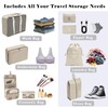 Packing Cubes, Lightweight Travel Luggage Organizers with Shoe Bag, Toiletry