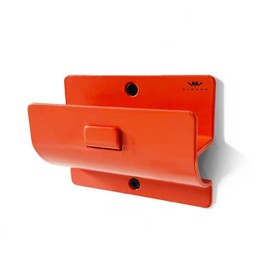 Orange Garage Storage Hooks - Heavy Duty Ladder Wall Mount, Wheelbarrow Hanger, Tool Holder, Hanging Brackets for Ladders, Folding Chairs