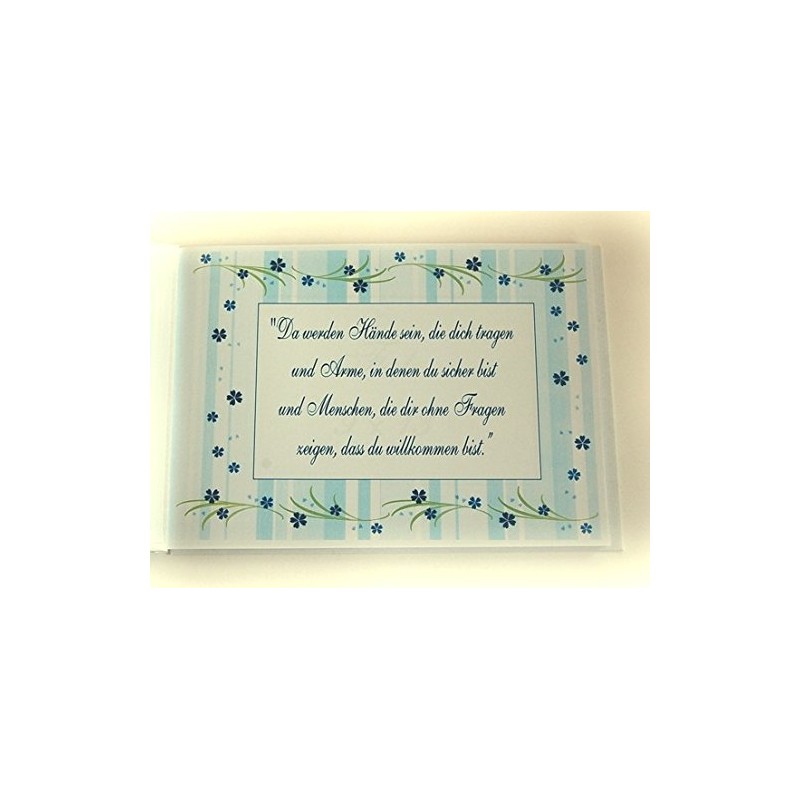 Small Cute Album/Guest Book "Baby Bear" Blue for Christening /