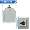 KEYMOO 5-Way 2NO 2NC Rotary Changeover Switch with Exterior Box,